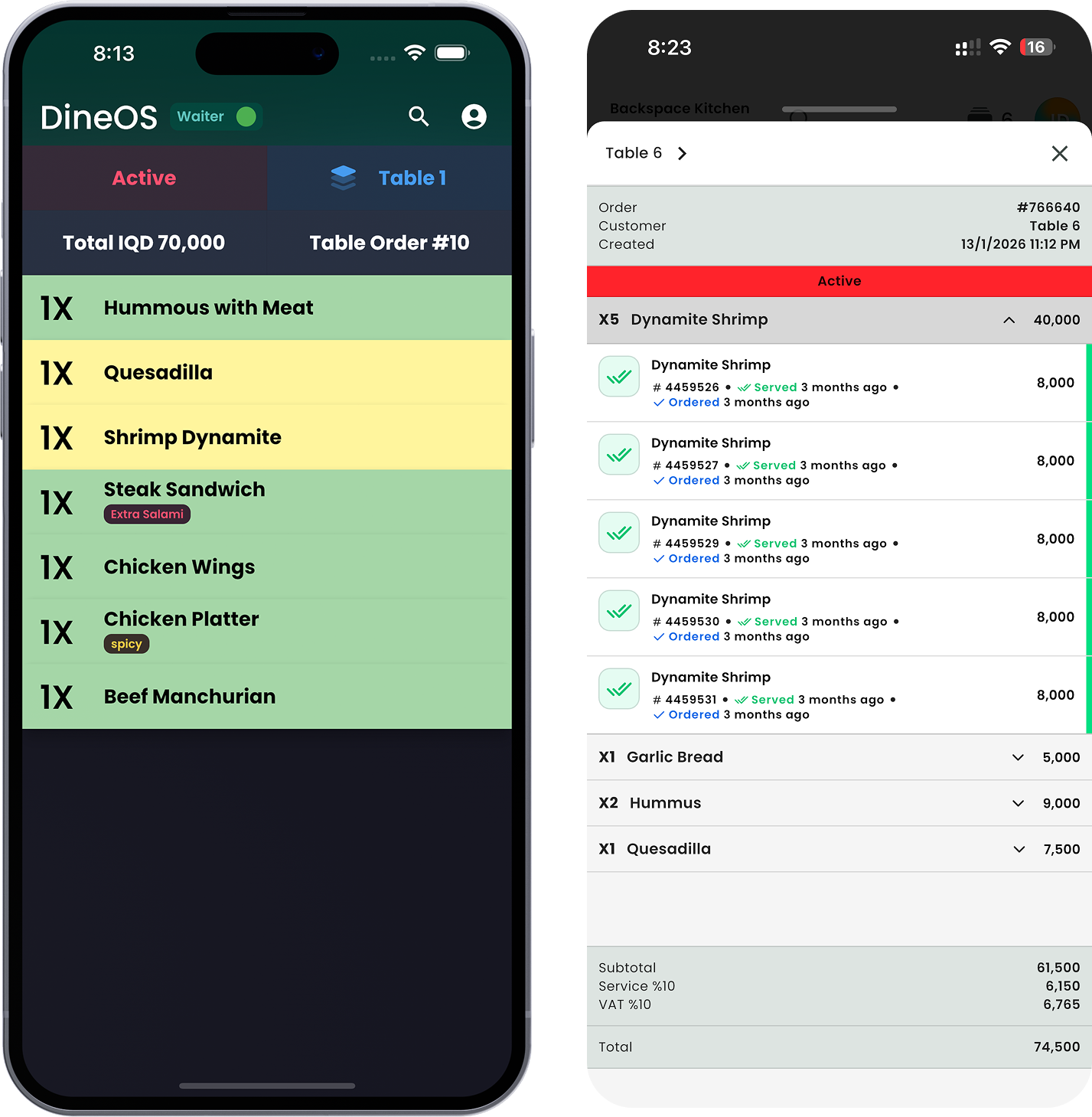 DineOS Redesign